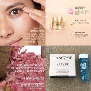 🔥SALE 50 % Off 🔥 NEW✨Luxury Lancome Absolue Eye Cream full size + Bonus